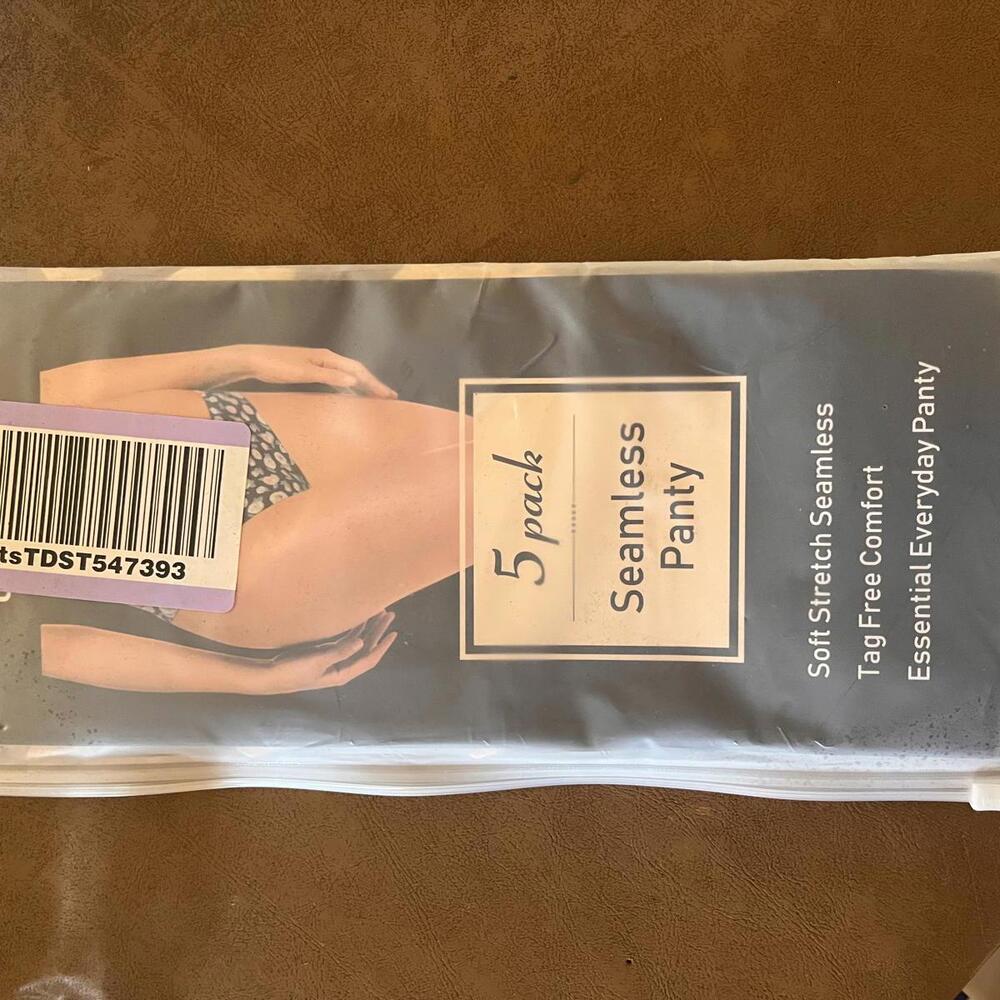VOENXE 5 Pack Seamless Thong Panty - Soft Stretch Women's Underwear